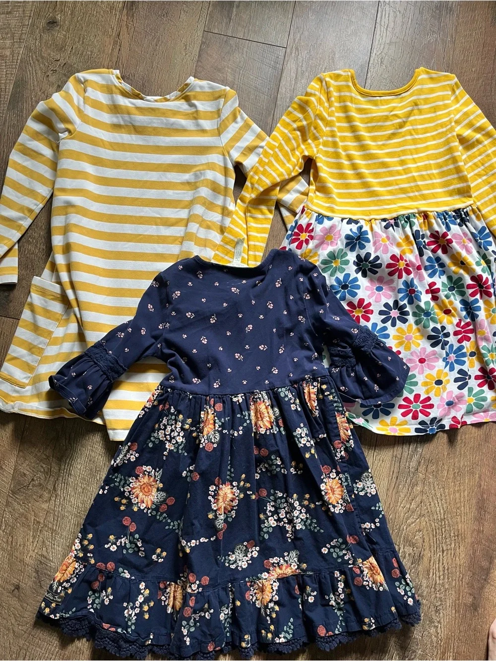 Hanna Andersson lot of dresses Mixie playdress with pockets size 8